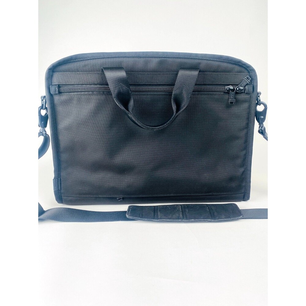 Tumi Alpha 26114dh Black Ballistic Nylon Laptop Briefcase Business Bag Read View 2